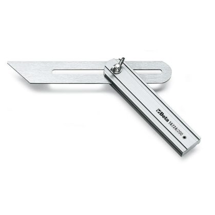   Beta 1672A Állítható szögsablon csúszó szárral a szár krómozott acélból, az alaplap alumíniumból készült