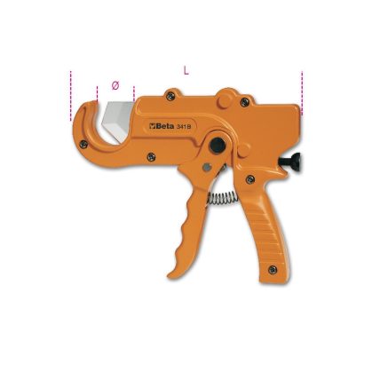 Beta 341B Racsnis csővágóolló műanyagcsövekhez