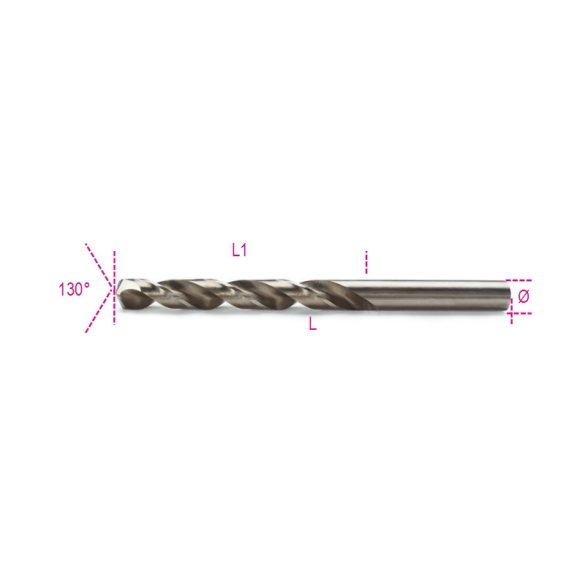 Beta 415 5,50 mm-es HSS-CO 8% kobalt tartalmú köszörült rövid csigafúró fémhez