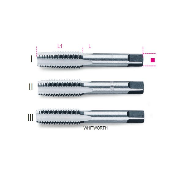 Beta 430ASW 1" Kézi menetfúró, Whitworth menet, króm-acélból DIN 352
