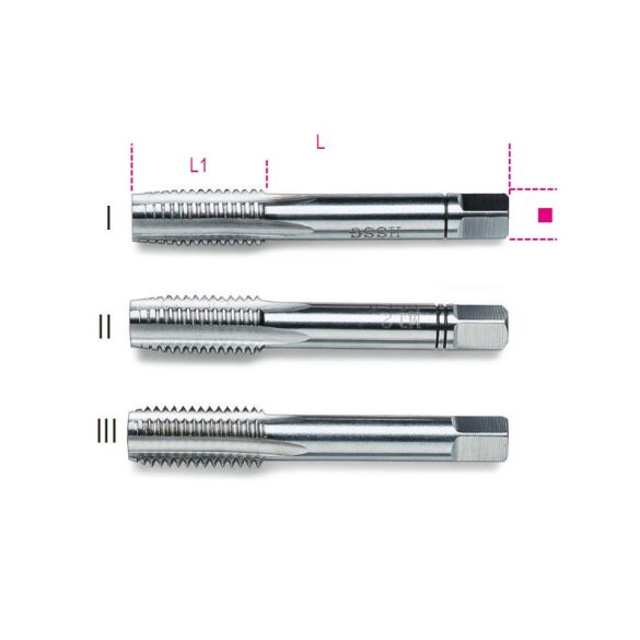 Beta 431 20 Kézi menetfúró, metrikus normál menet, HSS