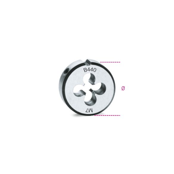 Beta 440 6 Menetmetsző, metrikus normál menet, krómacélból