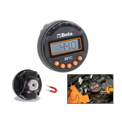 Beta 601C digitális szögmérő adapter, Beta elektronikus szögmérő kijelzője, Beta 006010100 szögmérő ABS tokban