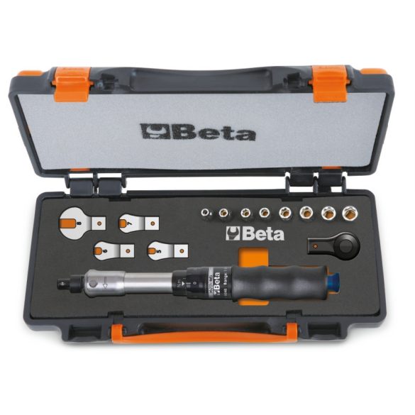 Beta 671B/C5 1 nyomatékkulcs 604B/5, 1 irányváltós racsni, 8 hatlapú dugókulcs és 4 villáskulcs