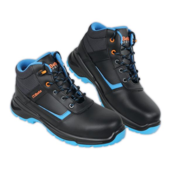 Beta 7203BP Bőr bokacipő, sima felületű, vízlepergető, gyorskioldással