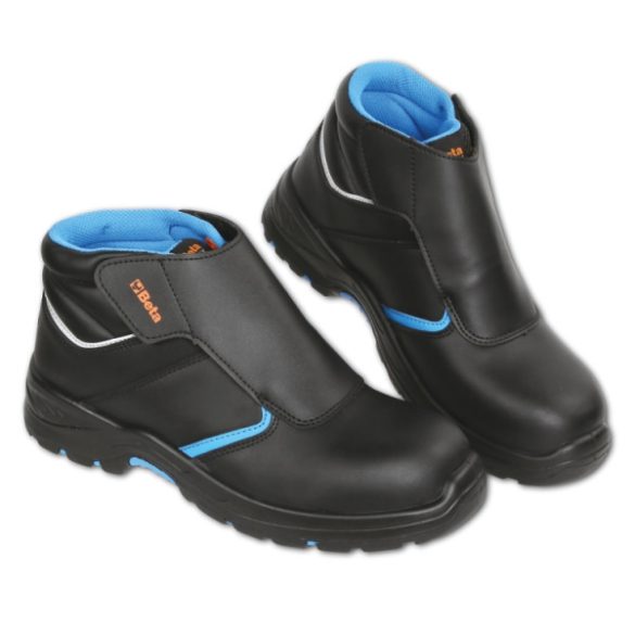 Beta 7204BP Bőr bokacipő, sima felületű, vízlepergető, első védőnyelvvel