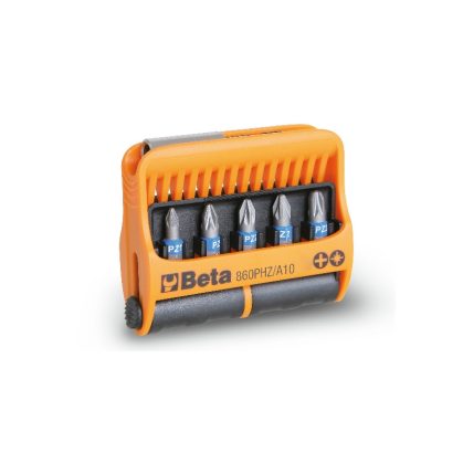   Beta 860PHZ/A10 10 csavarhúzóbetét és mágneses betéttartó, műanyag dobozban 