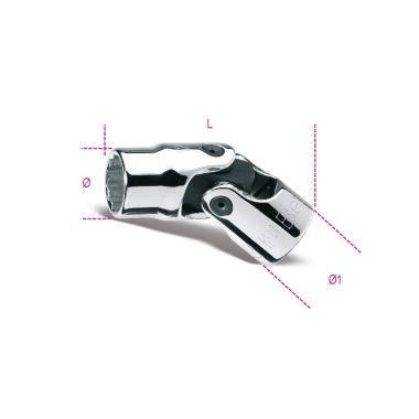   Beta 910AS/SN 3/8"-os Tizenkétszögű csuklós dugókulcs colos méretezéssel
