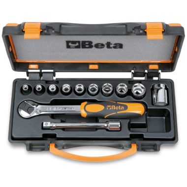 Beta 910A/C10 10 dugókulcs és 2 tartozék fémdobozban 