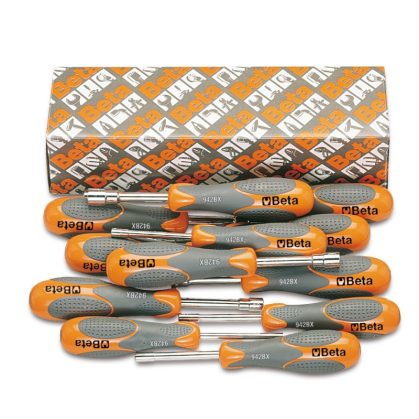   Beta 942BX/S12 12 részes dugókulcs-csavarhúzó szerszám készlet bi-materiál nyéllel 