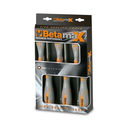   Beta 943BX/D6 6 részes dugókulcs-csavarhúzó szerszám készlet bi-materiál nyéllel 