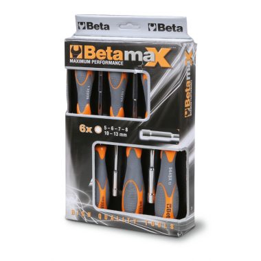   Beta 944BX/D6 6 részes dugókulcs-csavarhúzó szerszám készlet bi-materiál nyéllel 