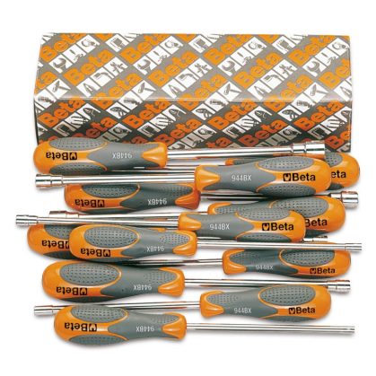   Beta 944BX/S12 12 részes dugókulcs-csavarhúzó szerszám készlet bi-materiál nyéllel 