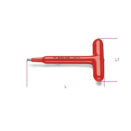 Beta 951MQ T-szárú imbuszkulcs, szigetelt