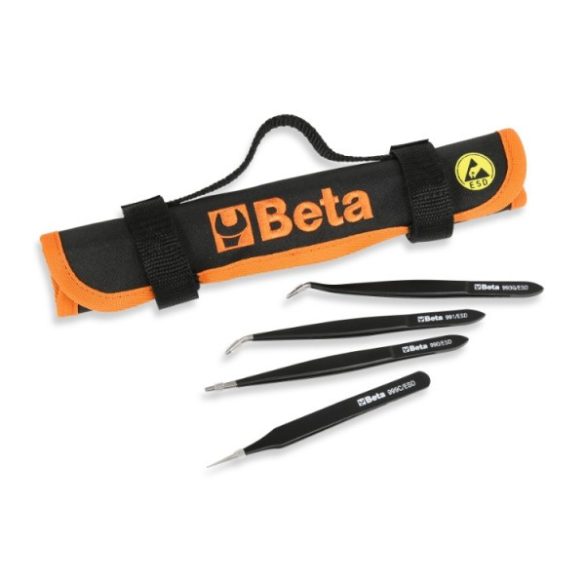 Beta 999ESD/B4 4 darabos ESD rugós csipesz készlet, sav- és mágneses ellenállású