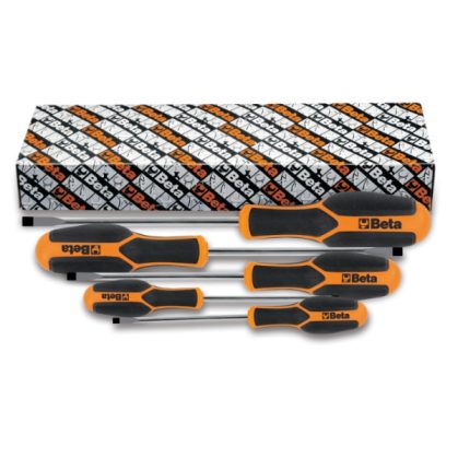 Beta 1224/S5 professzionális 5 részes lapos csavarhúzó készlet ergonómikus markolattal
