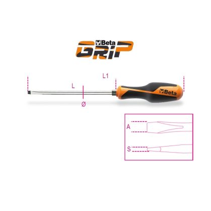   Beta 1260E Csavarhúzó hasitottfejű csavarokhoz, hatszögű penge