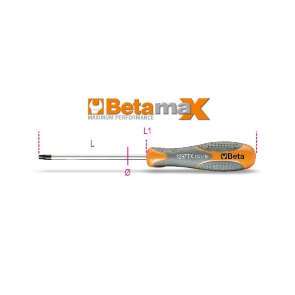 Beta 1297TX 06 Imbusz csavarhúzó Torx®-csavarokhoz