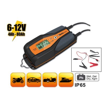   Beta 1498/4A 6-12 V autó-motor elektronikus akkumulátortöltő