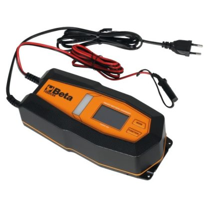 Beta 1498H/8A többfunkciós elektronikus akkumulátortöltő LCD kijelzővel és 12-24V kimenettel