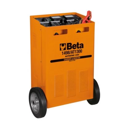 Beta 1498/AT1300 kerekes professzionális akkumulátortöltő és gyorsindító 12/24V vezérlőpanel és kerekek