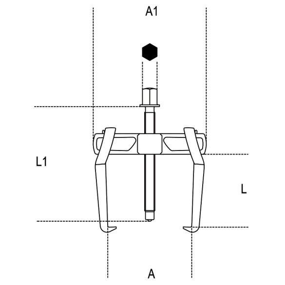 Beta 1500N/2 Kétkörmös univerzális csapágylehúzó