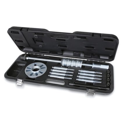   Beta 1530/C16 Csúszókalapácsos készlet távtartó betétekkel kerékagy és csapágyak kihúzásához 3, 4, 5 furatú kerekeknél