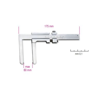   Beta 1650FD Tolómérő féktárcsához, rozsdamentes acélból, pontosság 0.1 mm