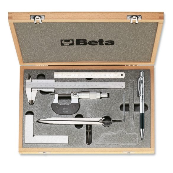 Beta 1685/C7 7 részes szerszámkészlet méréshez és jelöléshez kofferban