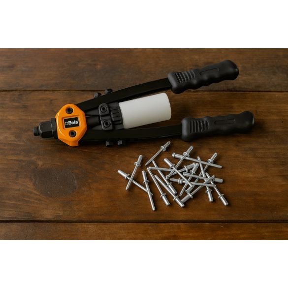 Beta 1740B kompakt, teljesítmény szegecshúzó, szártartó tartállyal, 5 cserélhető fejjel 
