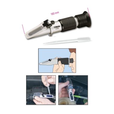   Beta 1759 Optikai fagyálló-, akkumulátorsav-, tárcsamosó- és AdBlue®-folyadék vizsgáló készülék Erősített tokban szállítva