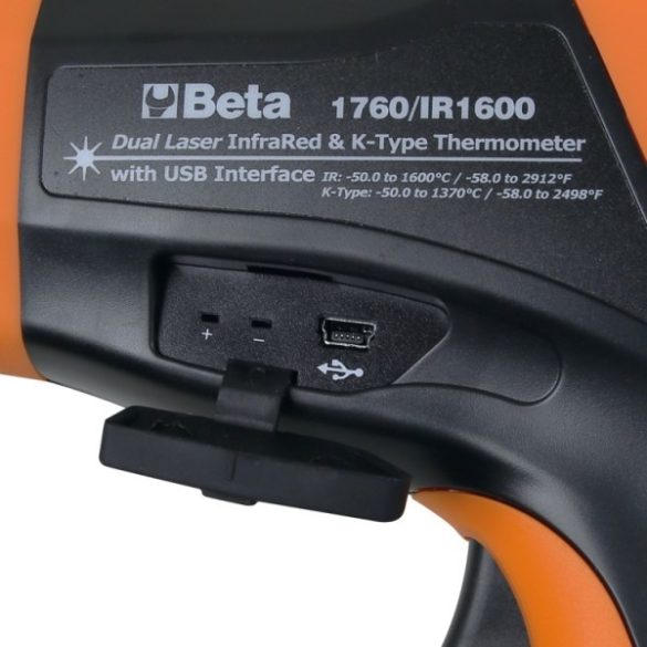 Beta 1760/IR1600 Lézeres digitális infra hőmérő Lézerpointerrel