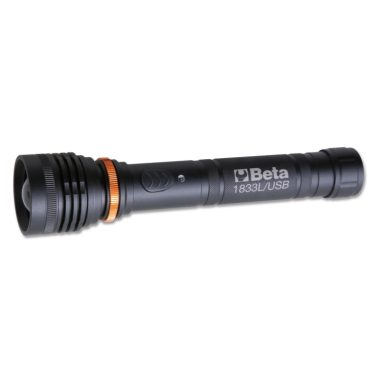Beta 1833L/USB LED zseblámpa intenzív fényerővel, robusztus eloxált alumíniumból, 1.200 lumen