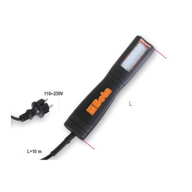 Beta 1842LED/BM nagy fényerejű LED-es szerelőlámpa 10 méteres hálózati vezetékkel