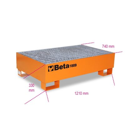  Beta 1889 Acél hordótartó 2 db 200 literes hordó szállítására és raktározására