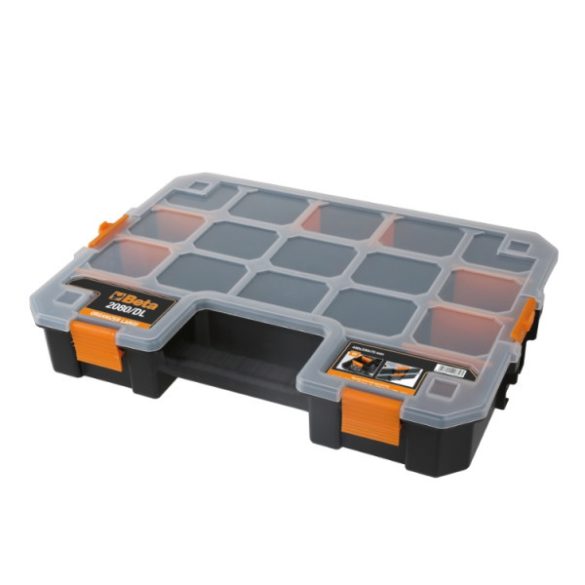 Beta 2080/DL szerszámos doboz 15 darab rekesszel és 8 darab kivehető válaszfallal