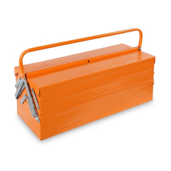 Beta 2120VU/4 Ötrekeszes szerszámos láda fémlemezből 80 db szerszámmal