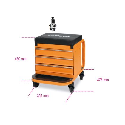 Beta 2258N-O Gurulós szerelőszék fiókkal