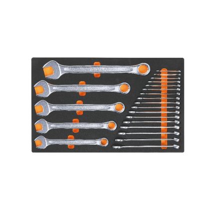 Beta M01 puha hőformált tálca 22 darabos 42NEW csillag-villáskulcs készlettel szerszámkocsihoz