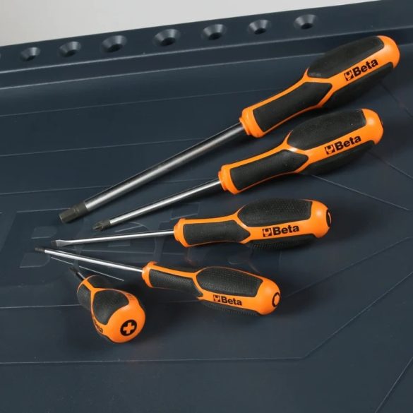 Beta M195MH Puha hőformált tálca 25 db Morphos csavarhúzóval hasítottfejű, Phillips® és Torx® csavarokhoz