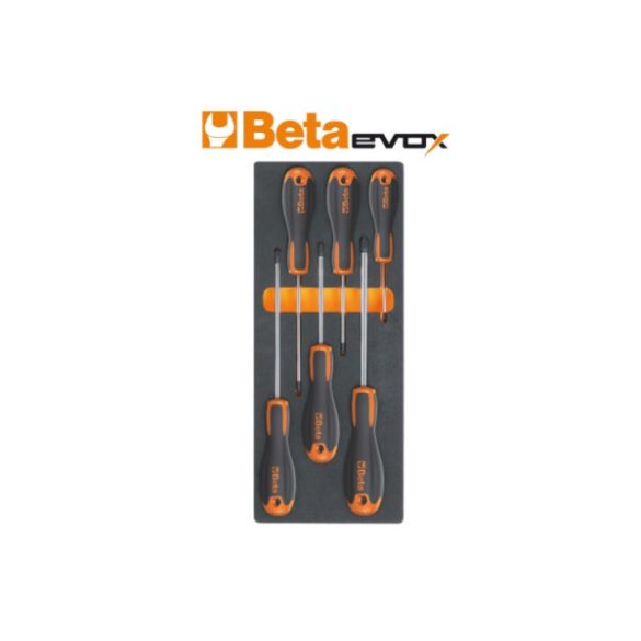 Beta M216 puha hőformált tálca 6 darabos Phillips csavarhúzó készlettel