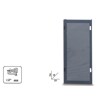   BETA 3700/PFL Perforált oldalpanel a C37 fiókos szerszám kocsihoz