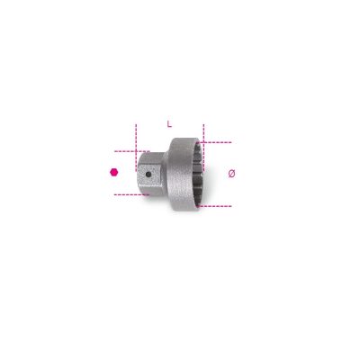   Beta 3973/1 Lehúzó dugókulcs 16 bordás hajtóműhöz 1/2"