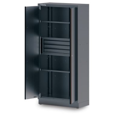   Beta C45PRO 2.0 AS2/3C 3 fiókos, kétajtós lemez szerszámszekrény, konzolos