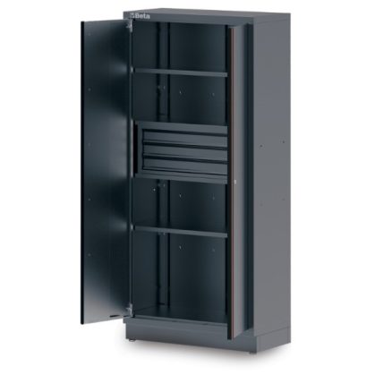   Beta C45PRO 2.0 AS2/3C 3 fiókos, kétajtós lemez szerszámszekrény, konzolos