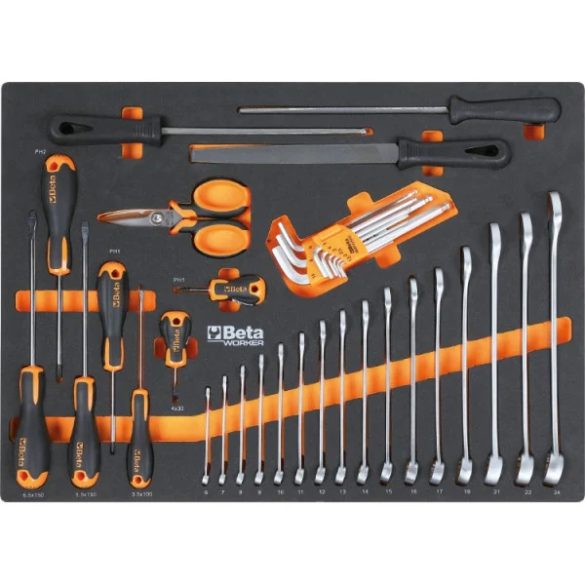 Beta C45PRO X/196UT műhelyberendezés 196 részes Beta Worker szerszámkészlettel