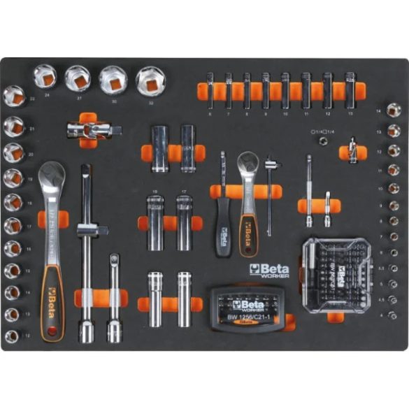 Beta C45PRO X/196UT műhelyberendezés 196 részes Beta Worker szerszámkészlettel