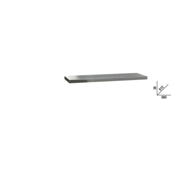 Beta C45PRO 2.0 PXE/1-0,7MT rozsdamentes acéllal fedett MDF munkalap, 680 mm x 615 mm