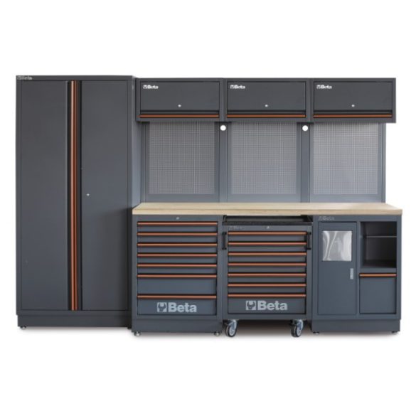 Beta C45PRO 2.0 W/268UT műhelyberendezés 268 részes Beta Worker szerszámkészlettel