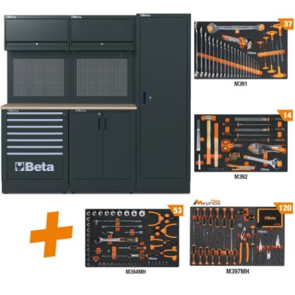 Beta RSC50 2.0 DX/224UT műhelyberendezés összeállítás 224 szerszámmal